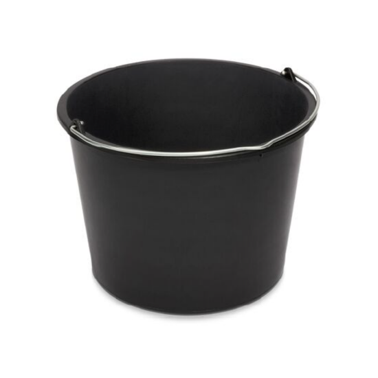 Bild von Baueimer – 12 Liter – schwarz – mit Metallbügel